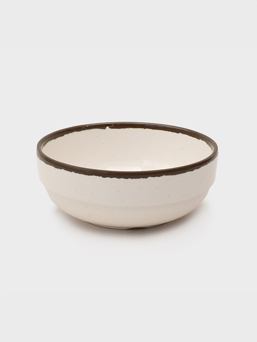 브라운 라인 멜라민 대접 14 cm