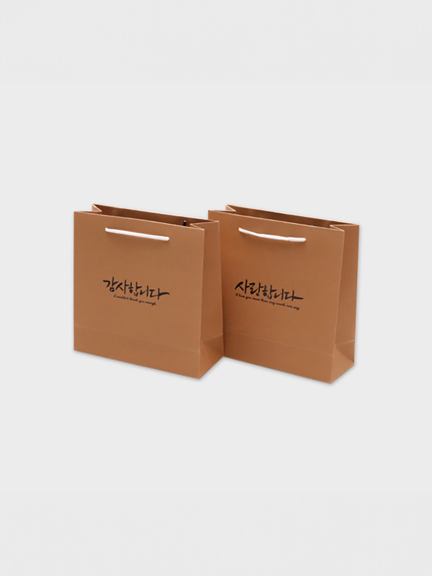 인사 크라프트 쇼핑백