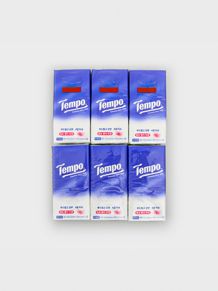 템포4겹 행키티슈무향8매x6입