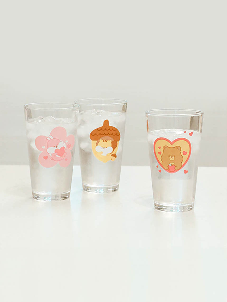 볼이빵빵한친구들_변온유리컵( 약 460 ml)