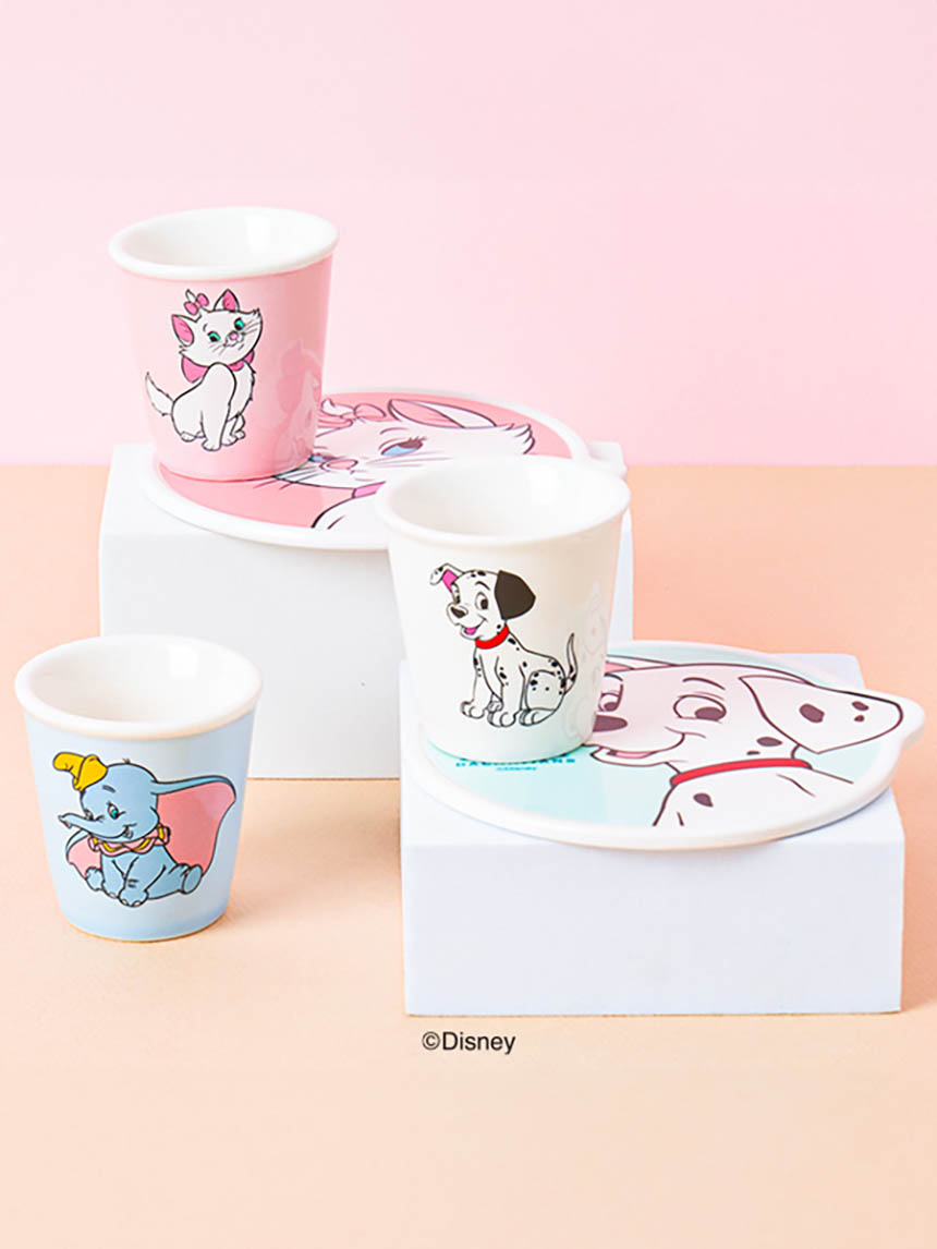 다이소 디즈니 마리＆달마시안 멜라민 컵받침 11cm