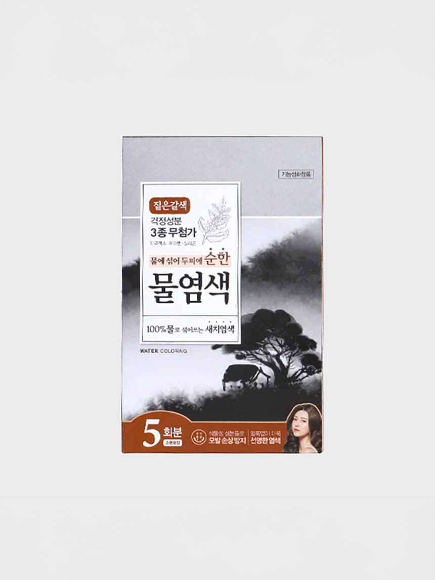 컬러슈어 물 염색제 50 g 짙은갈색