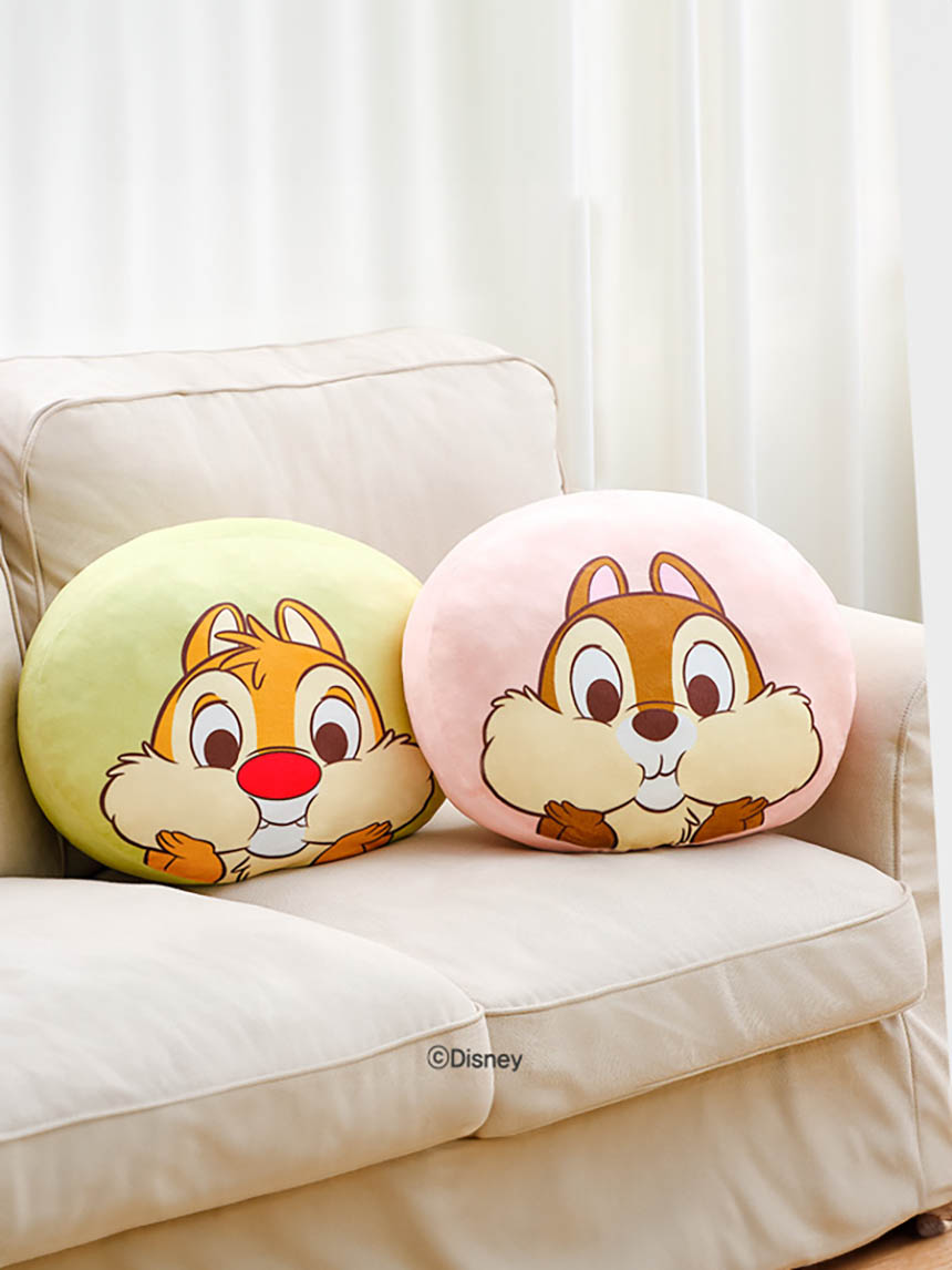 디즈니 칩앤데일 말랑이 원형 쿠션 40cm