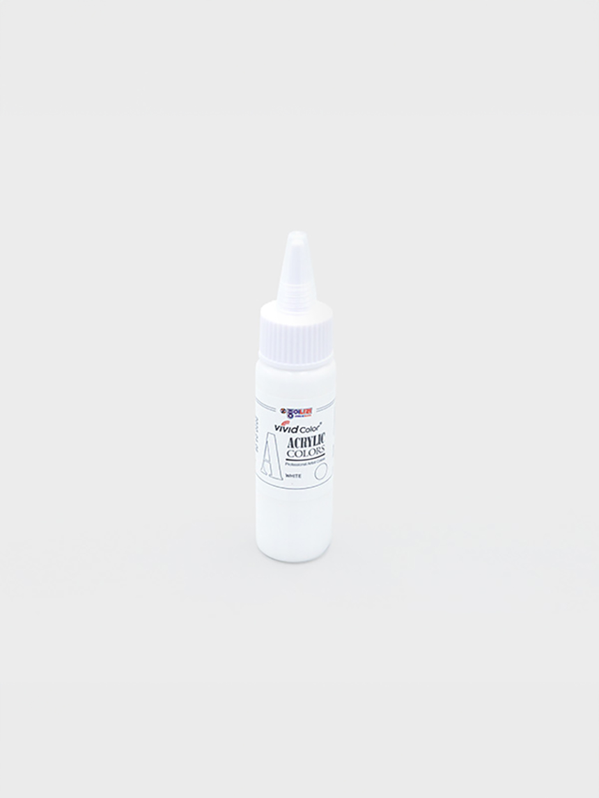 비비드 칼라 아크릴물감 60 ml 퍼머넌트화이트