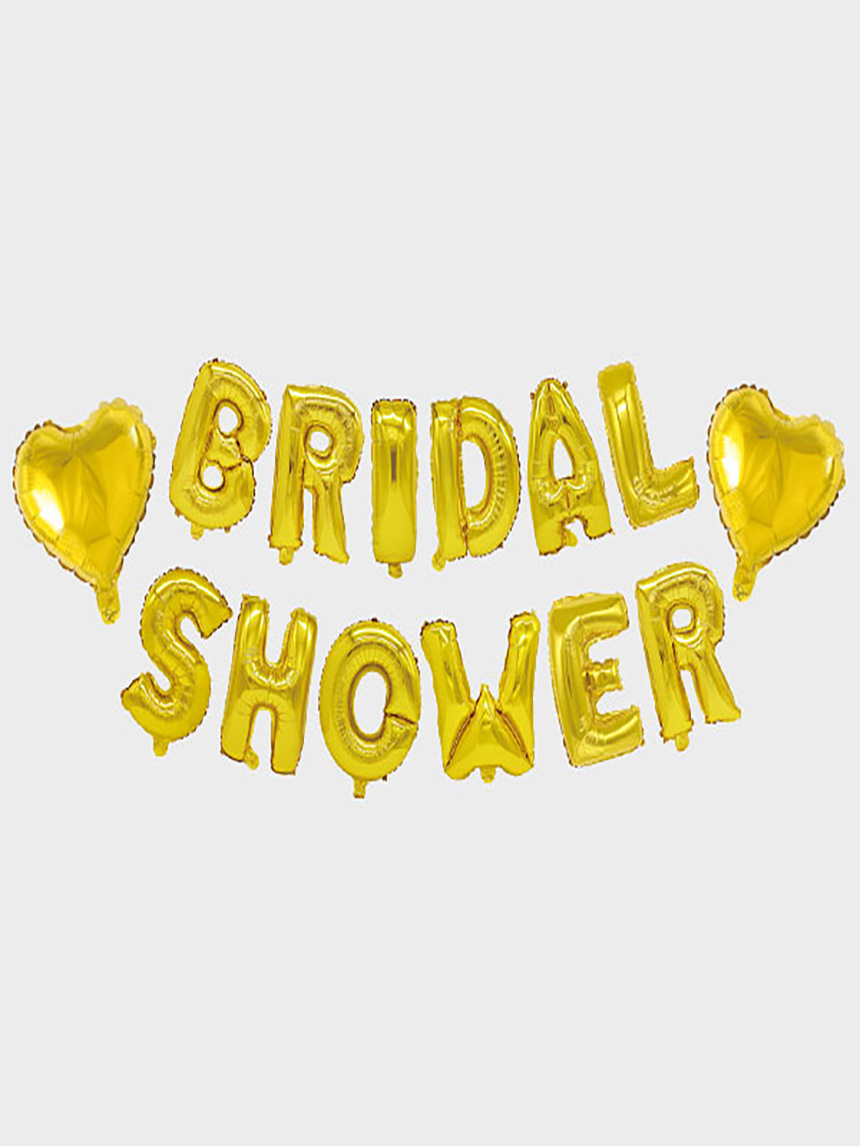 BRIDAL SHOWER 필기체 은박풍선