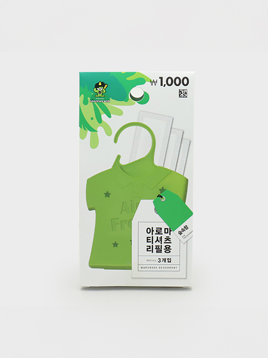 아로마 티셔츠 리필 3개입 (숲속향)