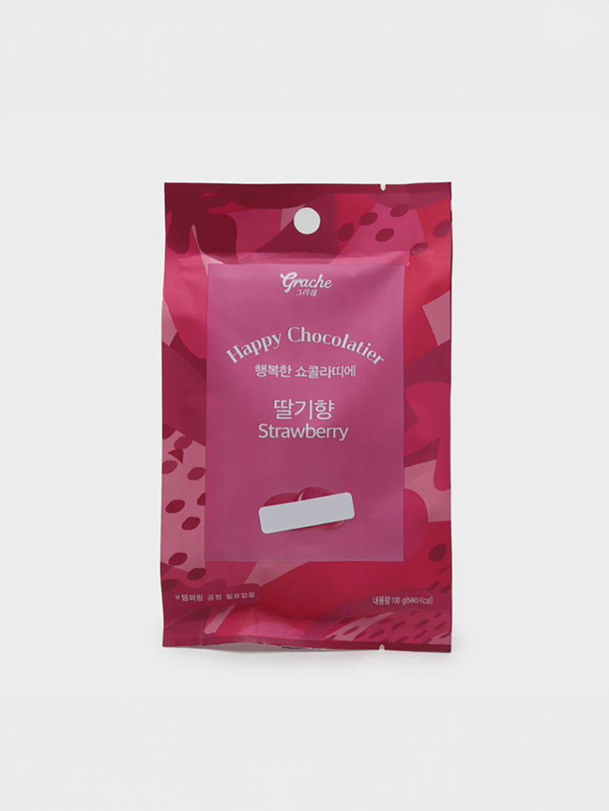 행복한 쇼콜라띠에 딸기 맛 100 g