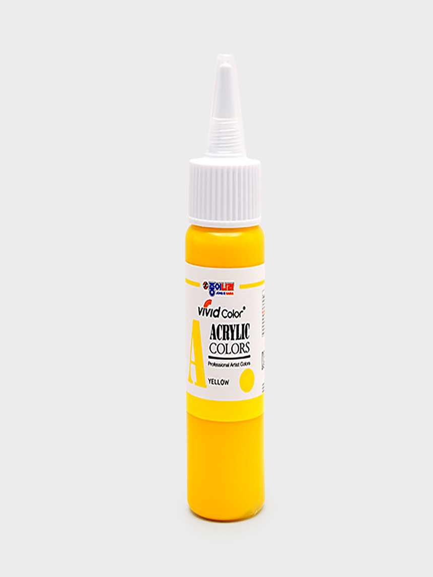 비비드 칼라 아크릴물감 60 ml 옐로우라이트