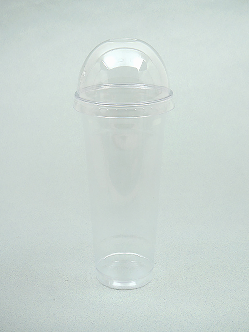 투명 컵＆뚜껑 4개입 480 ml