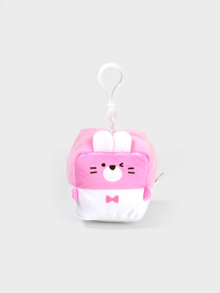 사각형 블록 동물 걸이 인형