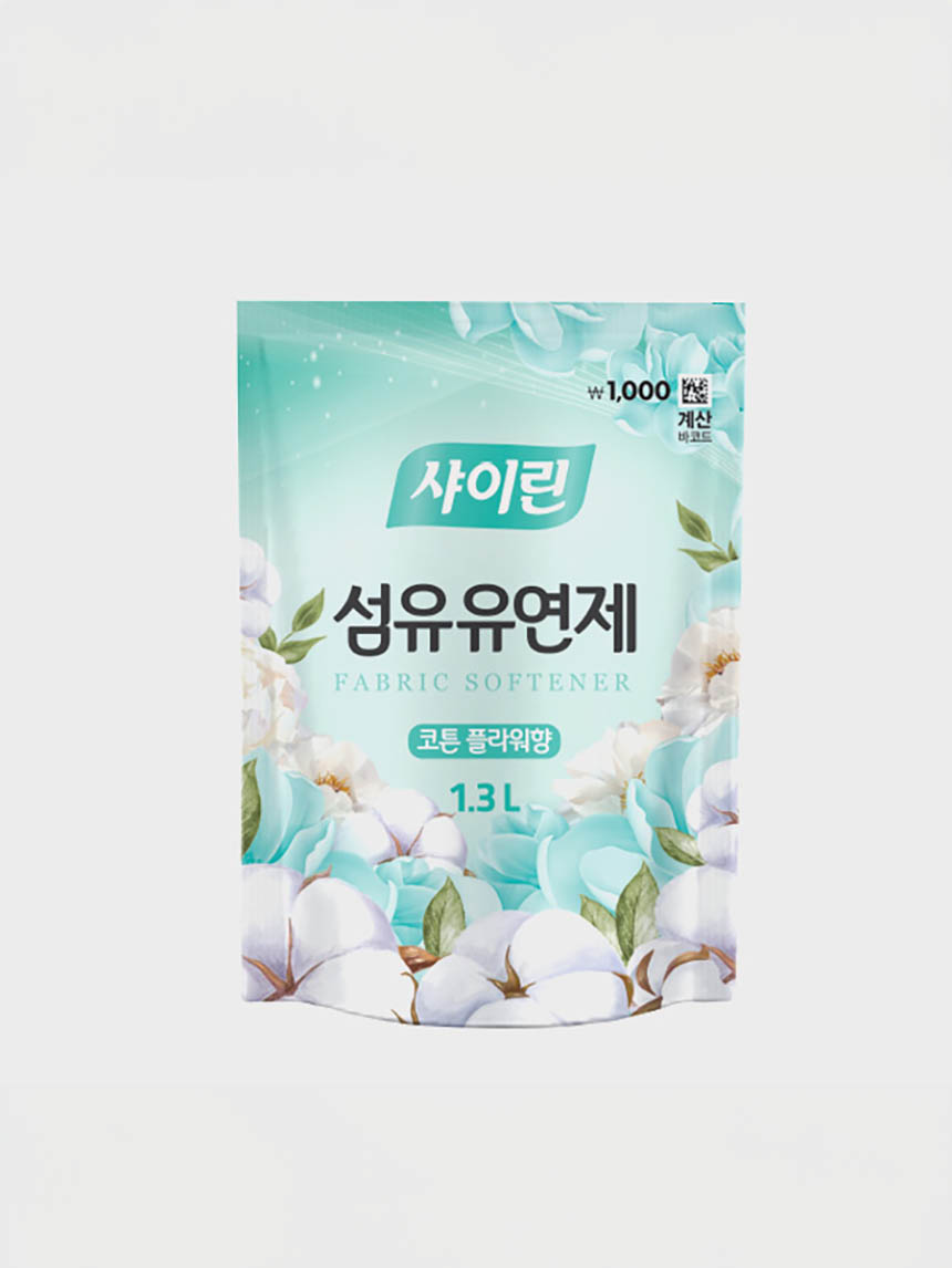 샤이린 섬유유연제(1.3 L)(코튼플라워)