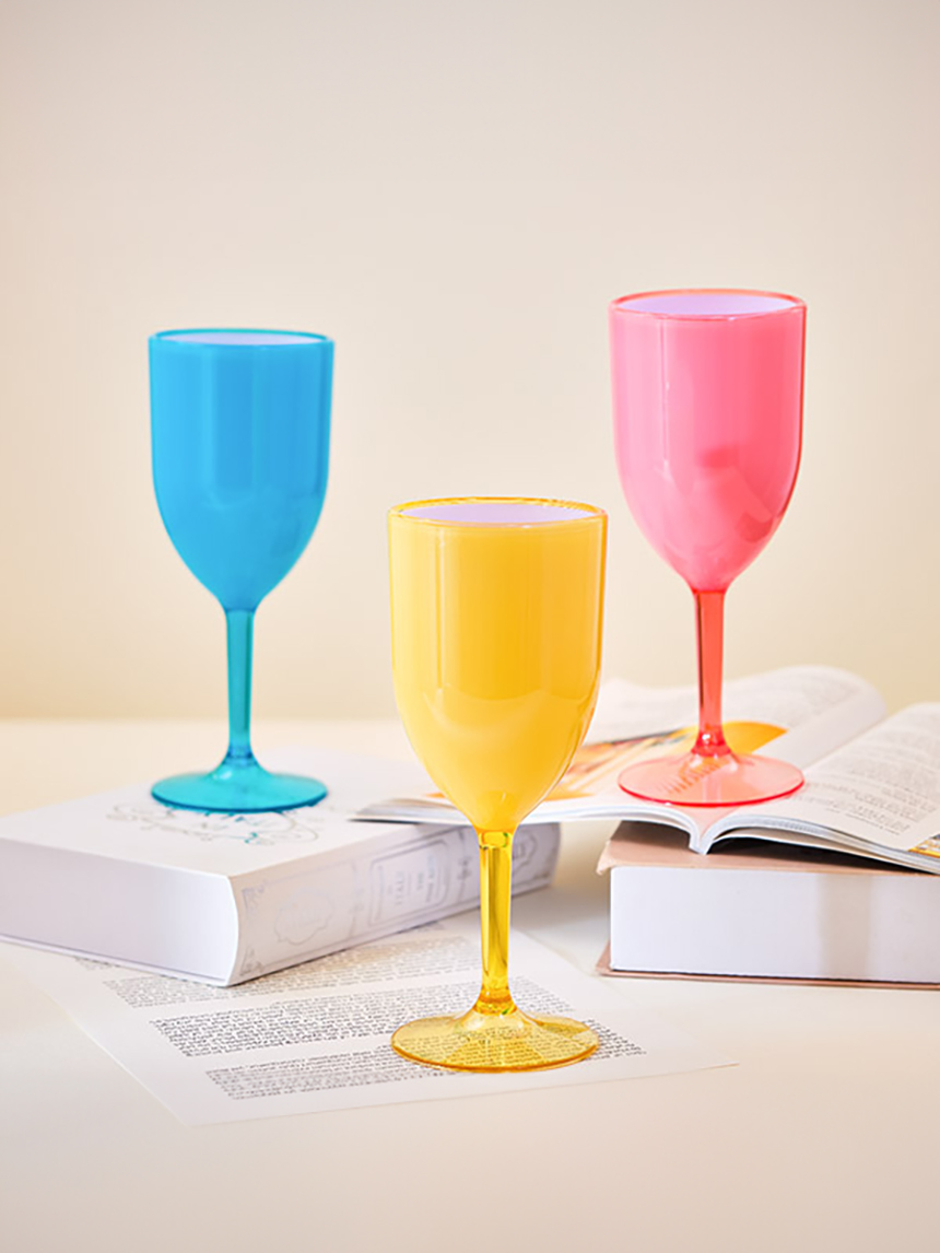 투톤 컬러 와인잔 300ml