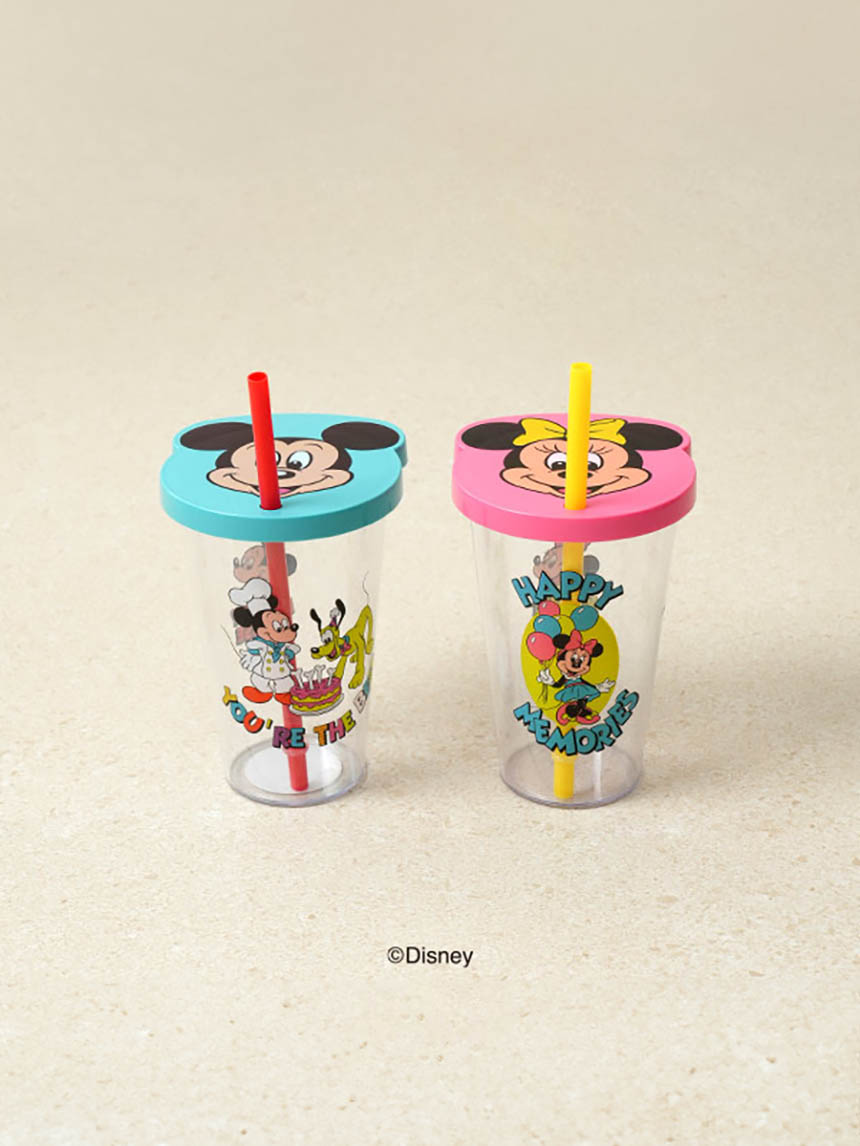 디즈니 모양 빨대컵 400ml