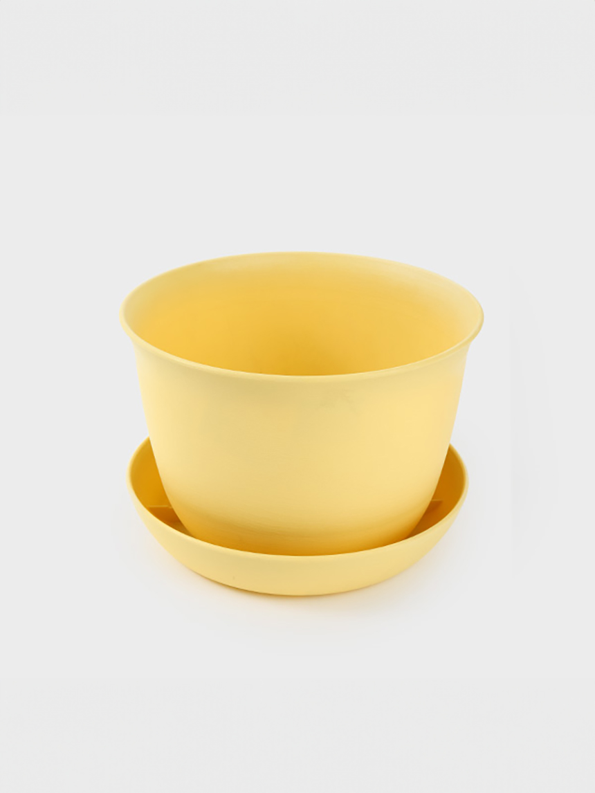 솔리드 원형 낮은 화분받침SET 25 cm