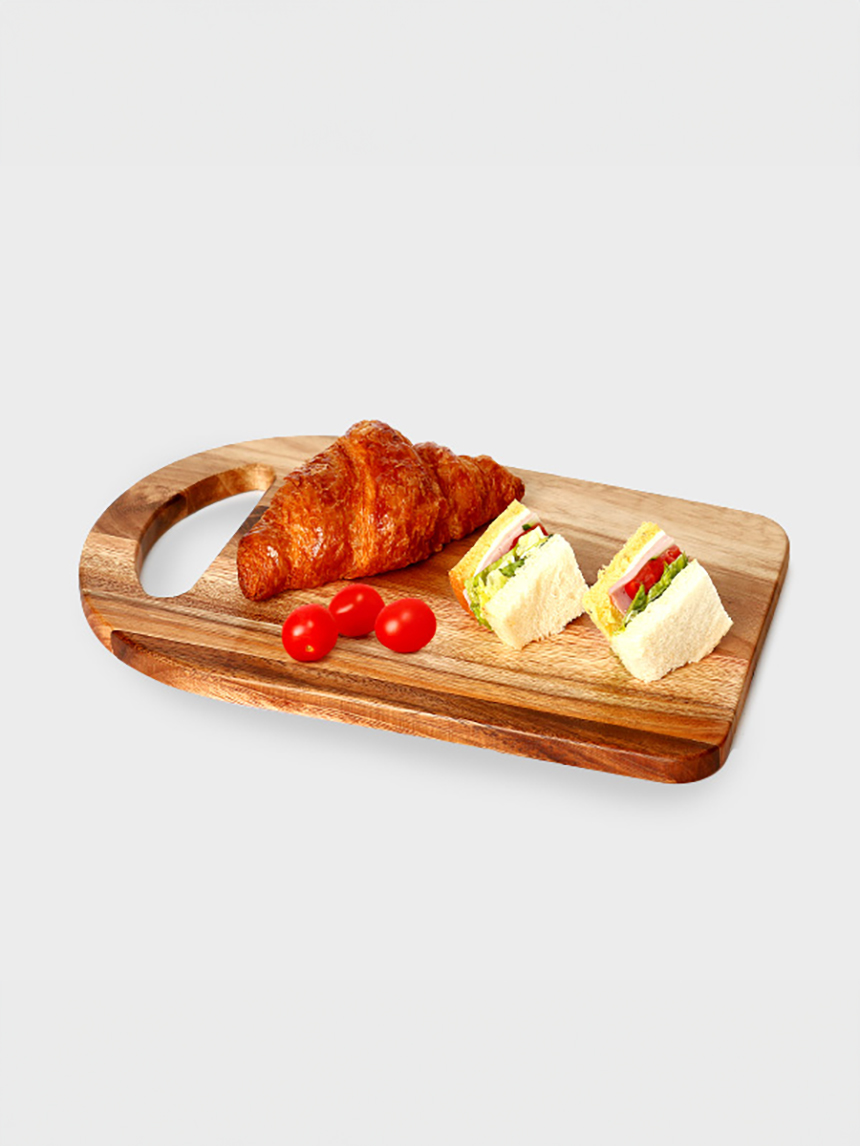 수아르 우드 손잡이 도마