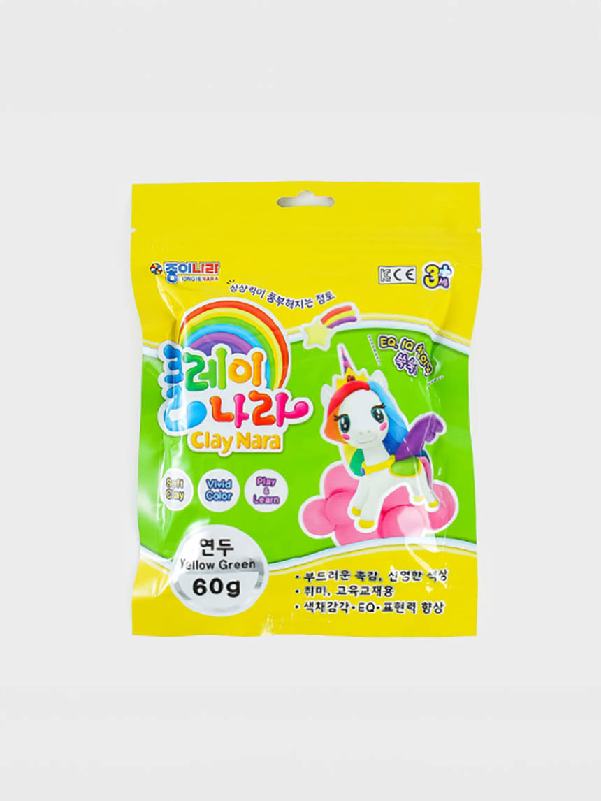 클레이나라 60 g 연두 (종이나라)