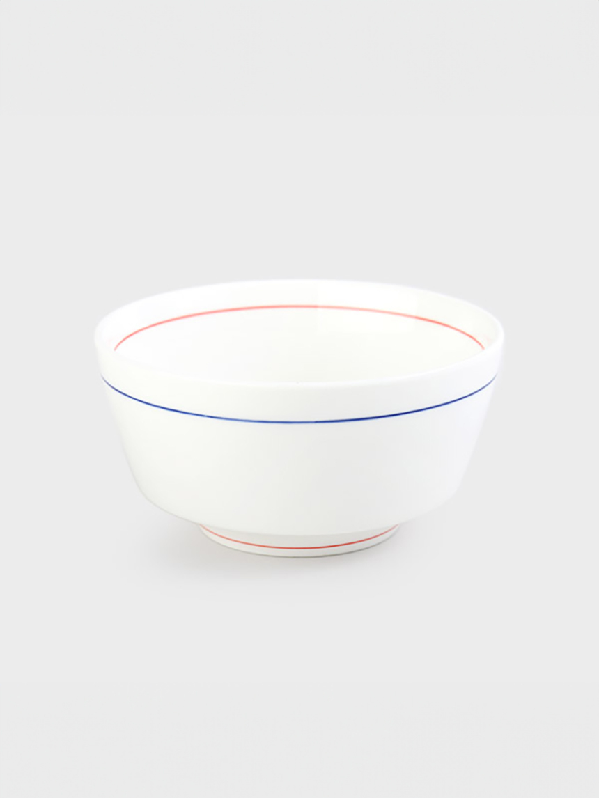 화이트레드블루라인대접(약14 cm)