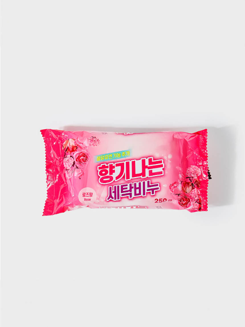 섬유유연제 세탁비누 로즈향 250g