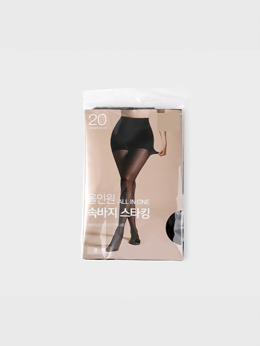속바지 스타킹 (20D 블랙)