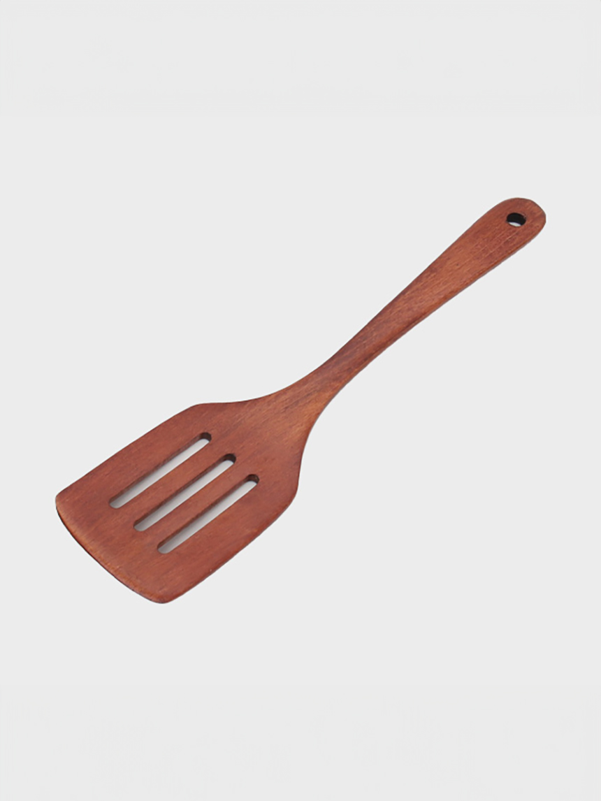 천연 옻칠 참나무 사각 뒤집개 31cm