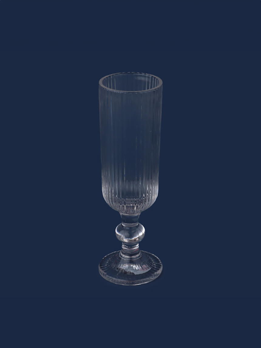플리츠 유리 샴페인잔 160ml