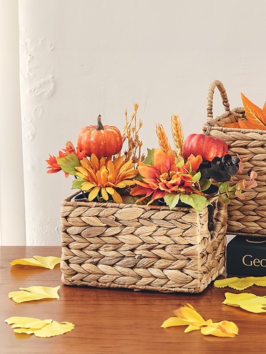 가을 호박 국화 믹스 화분조화