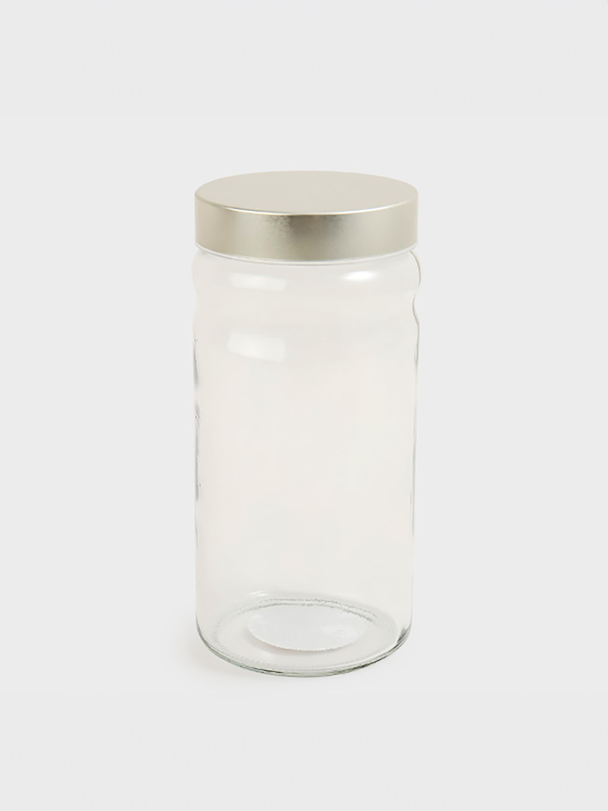 메탈뚜껑 유리 저장용기 1.8L