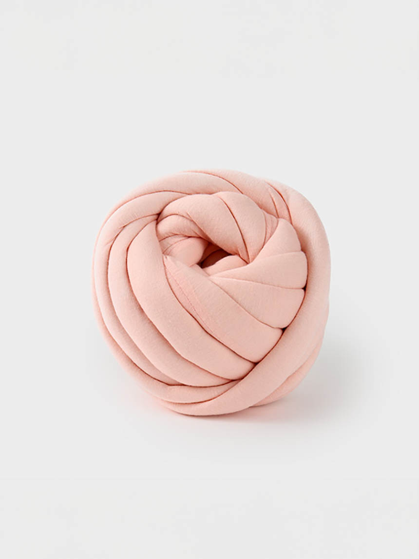 Пряжа гигантская Giant Yarn (розовая) 250 g