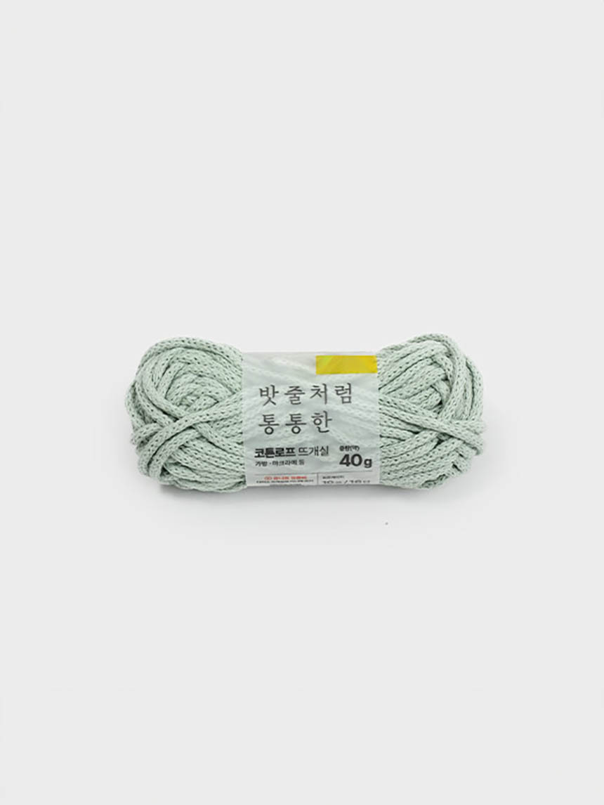 코튼로프 뜨개실 (민트) 40g