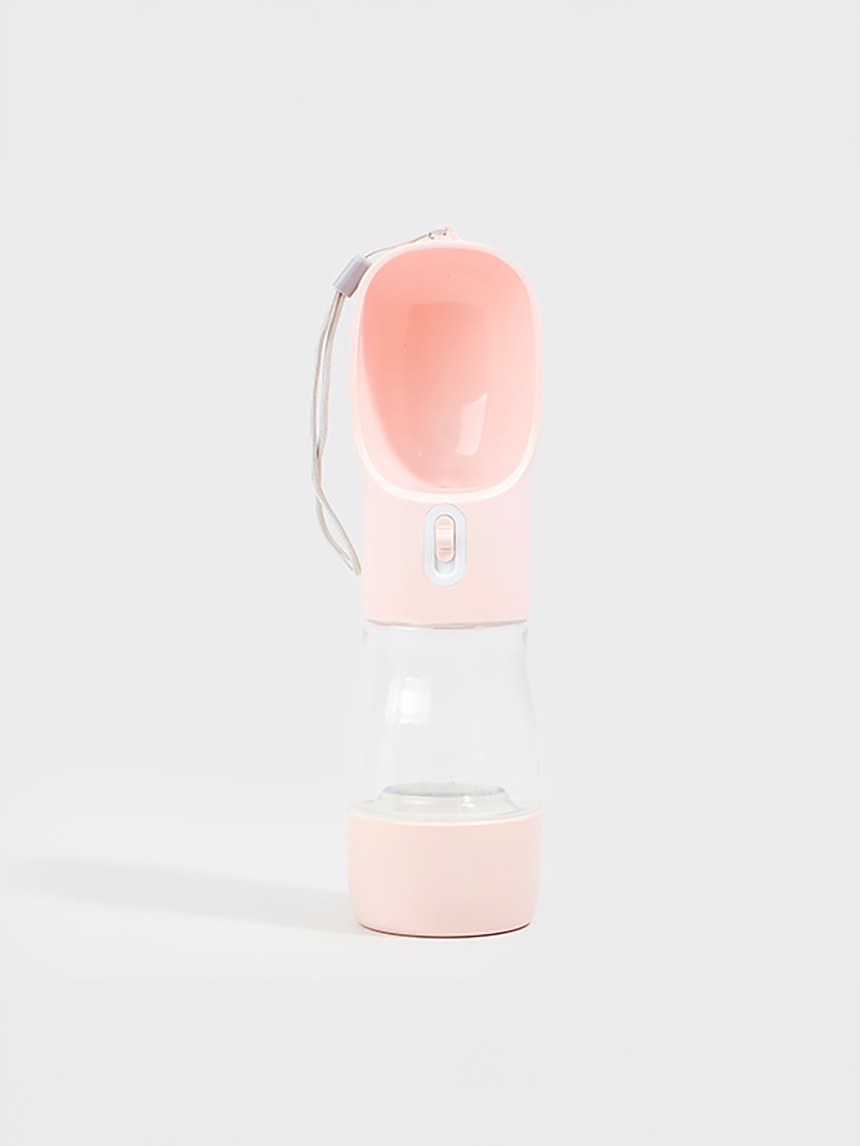 [펫] 원터치 휴대용 간식 물통 2in1