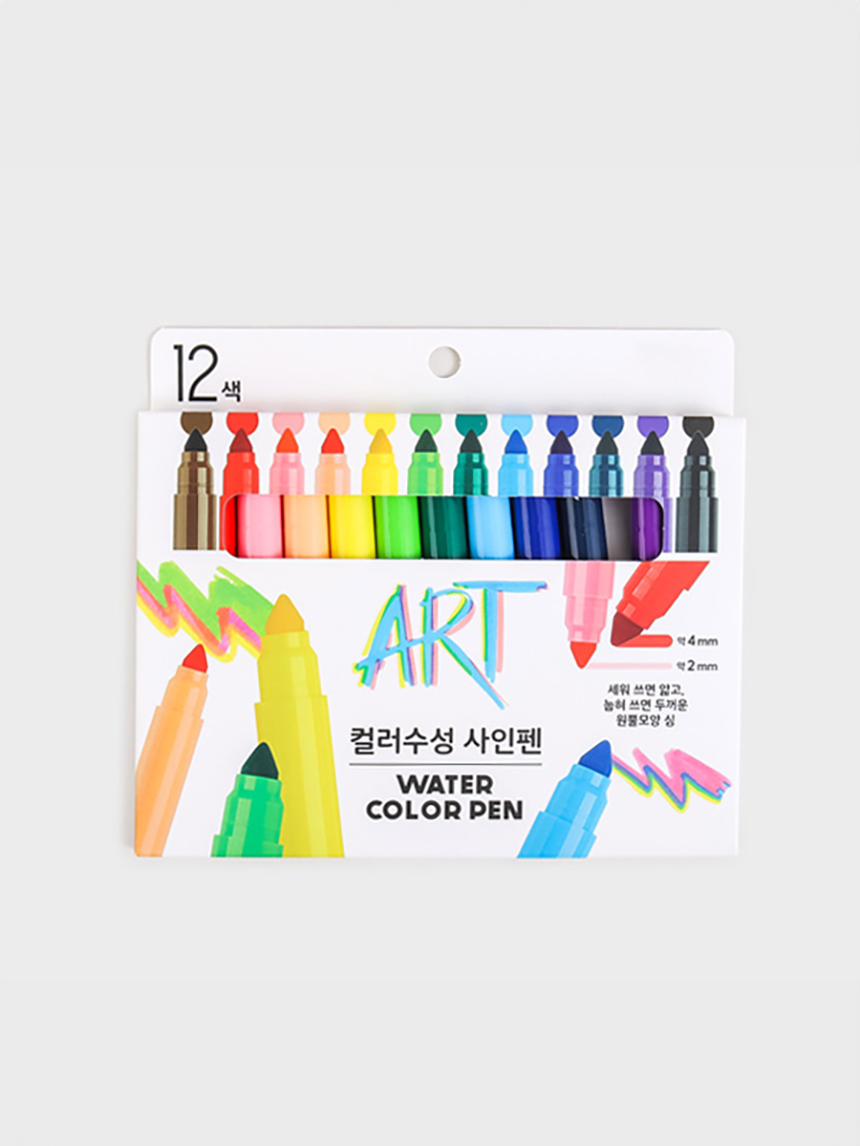굵은심 싸인펜 12P SET