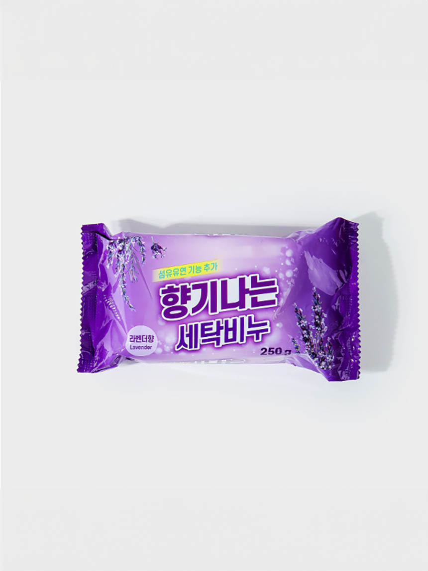 섬유유연제 세탁비누 라벤더향 250g