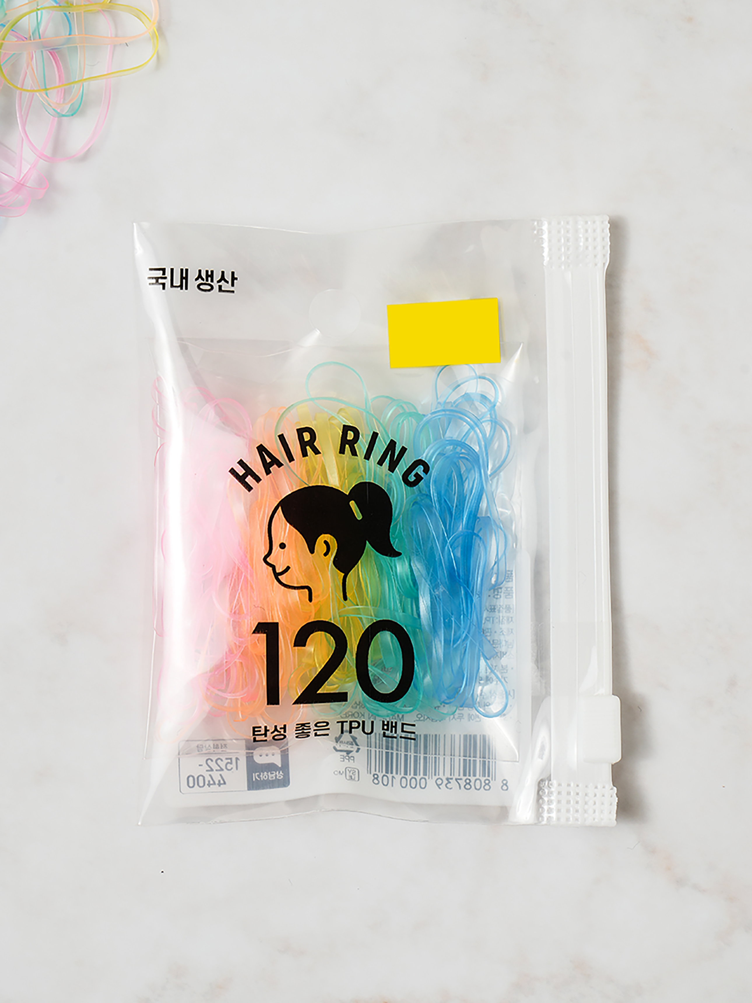 투명 파스텔 TPU 밴드 120개입