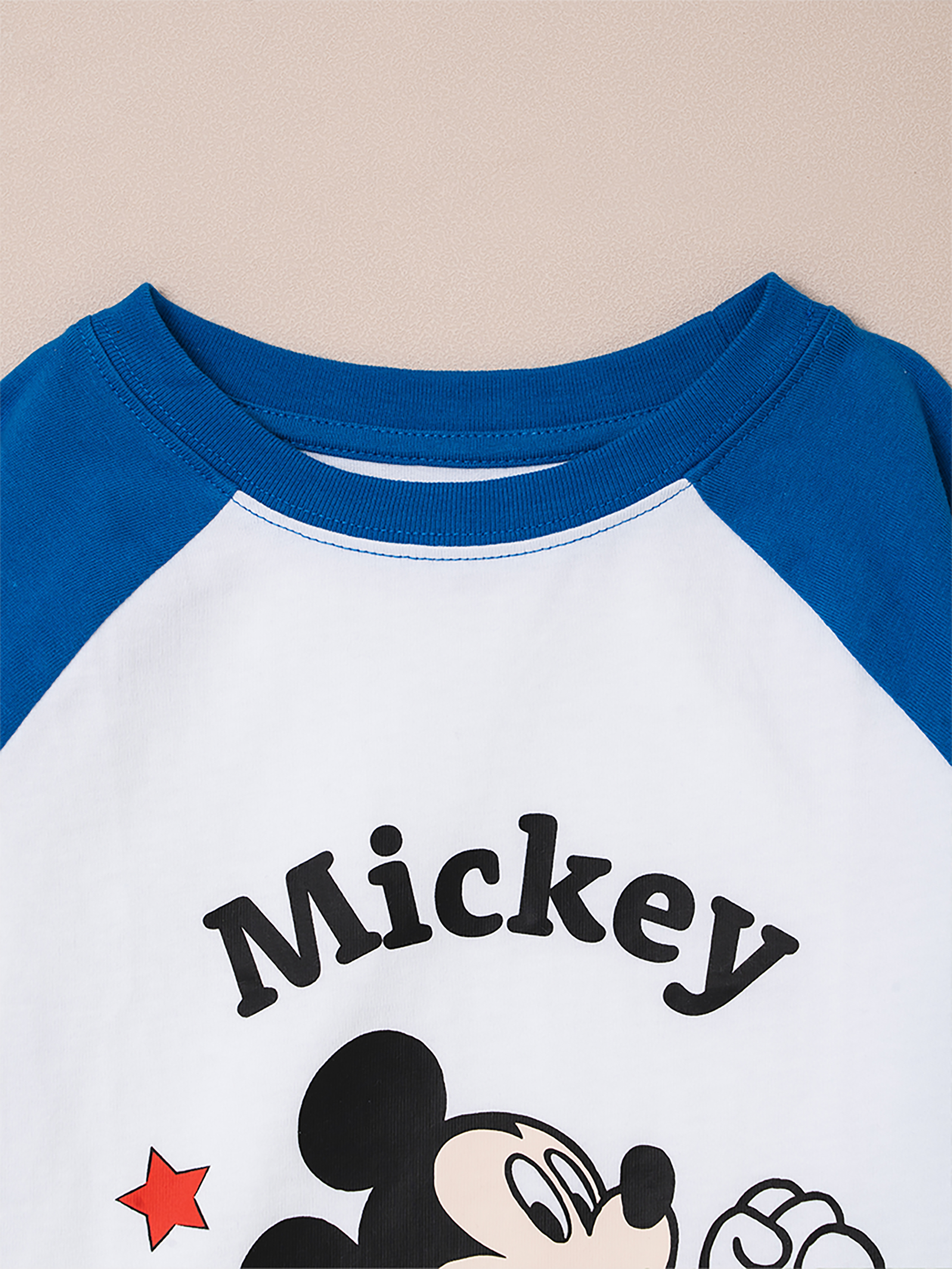 Детская хлопковая футболка реглан Disney Mickey Mouse M