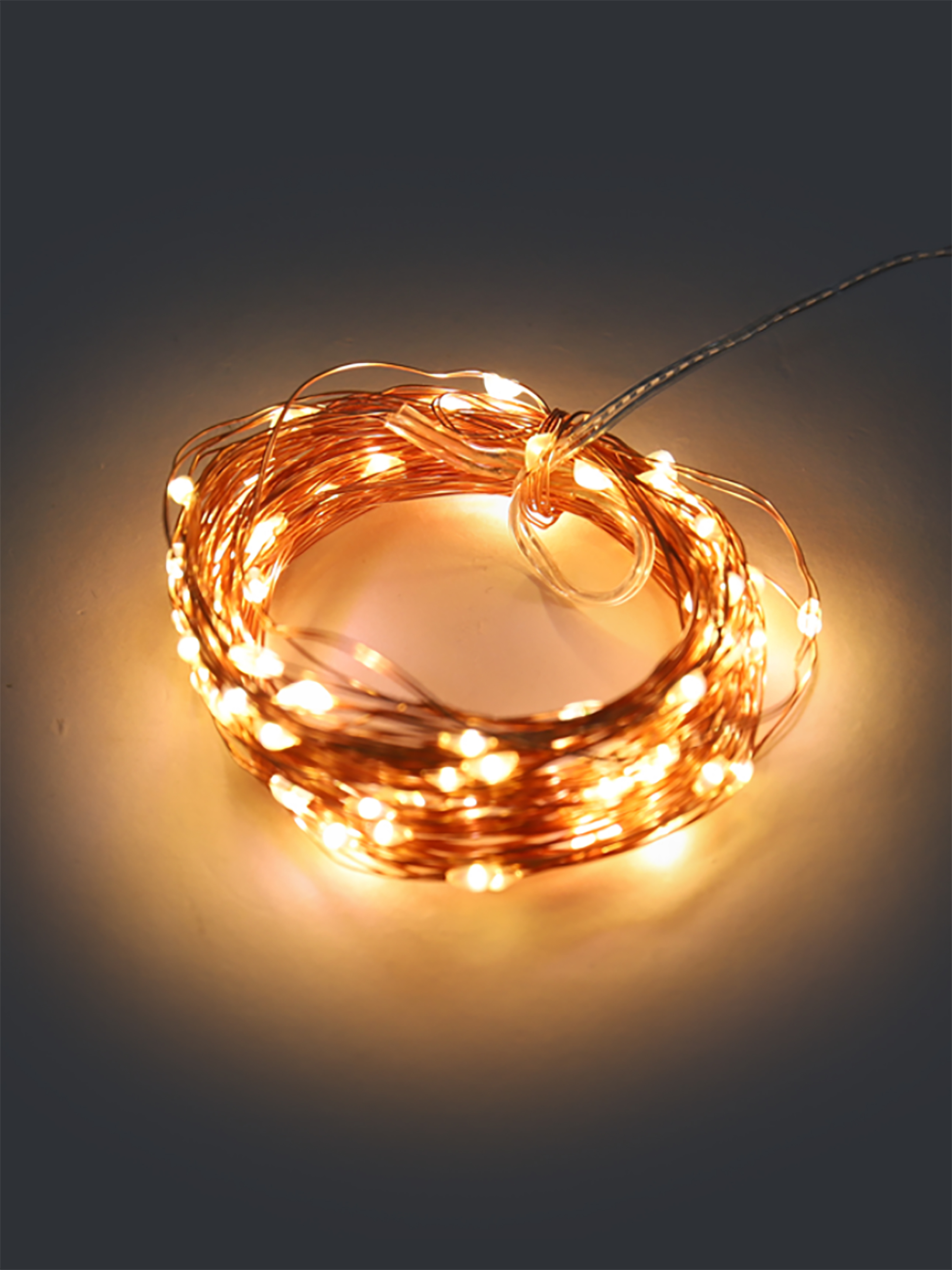 인테리어 LED 데코 전구 100구 오렌지