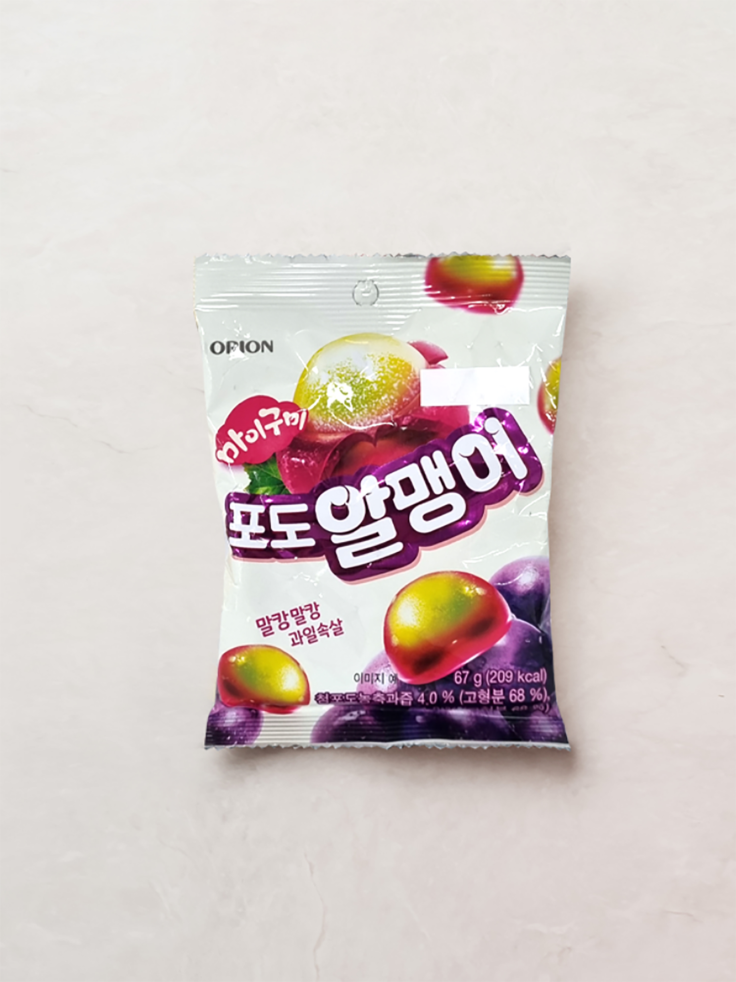 오리온 포도 알맹이 67g