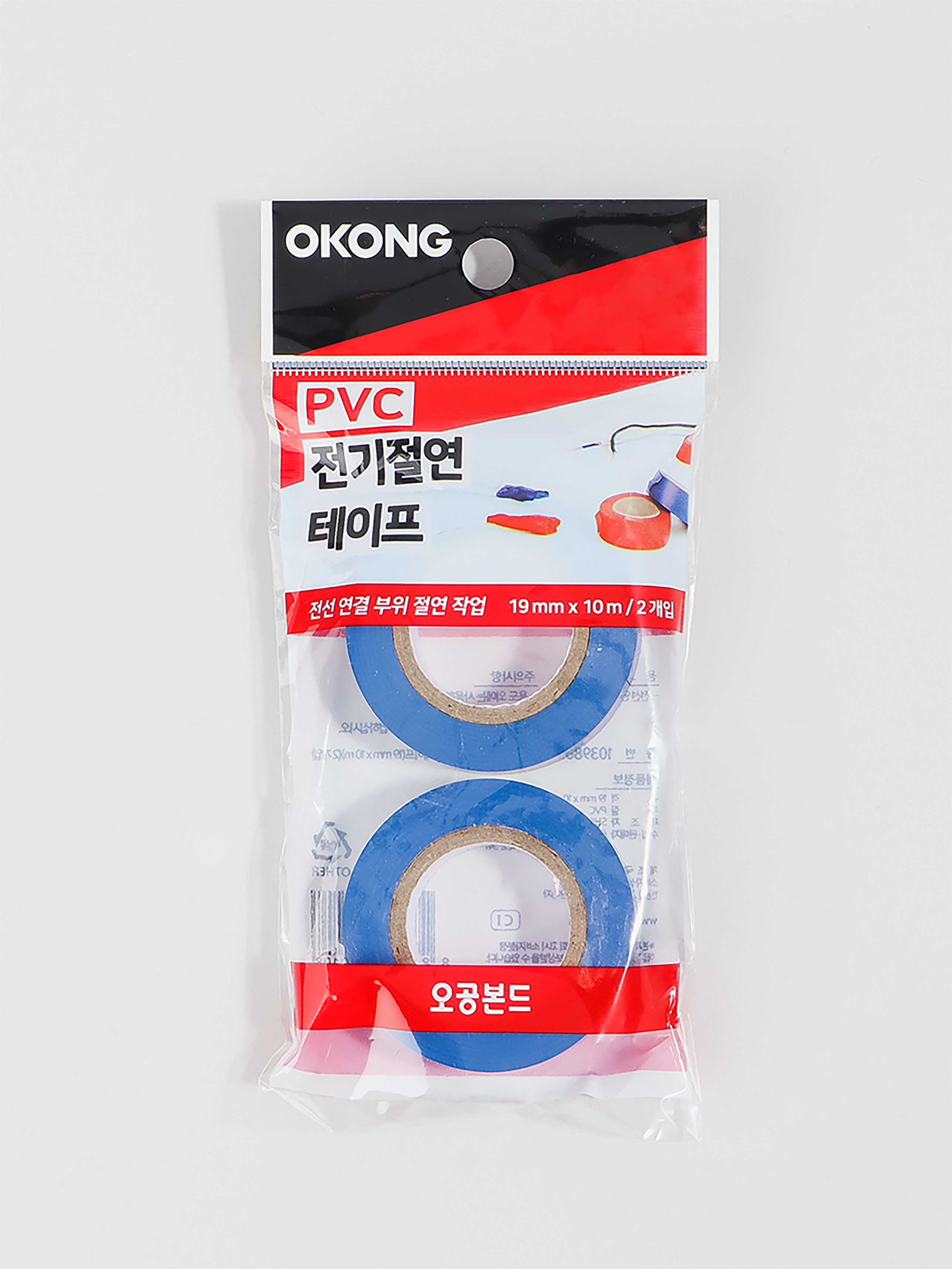 오공 컬러 절연 테이프 19mmX10m 2개입