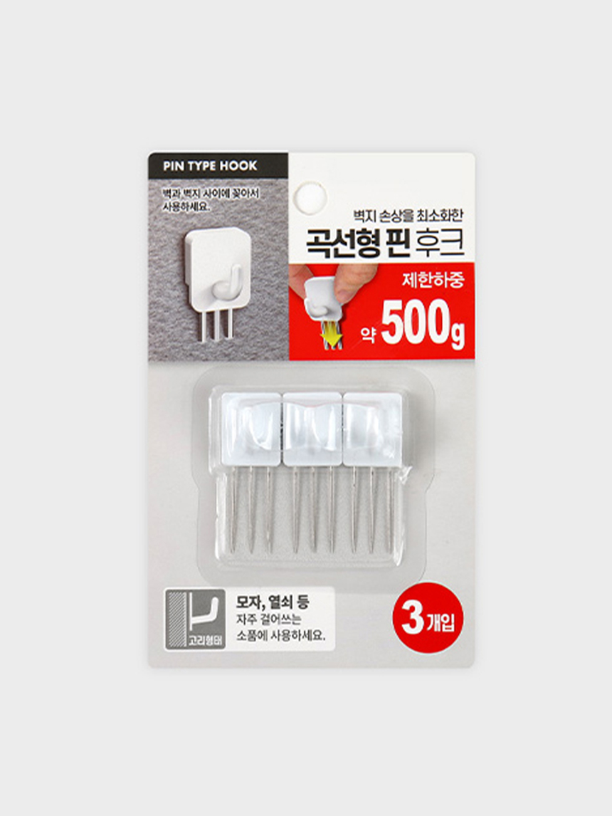 핀후크 U자형 (3개입)