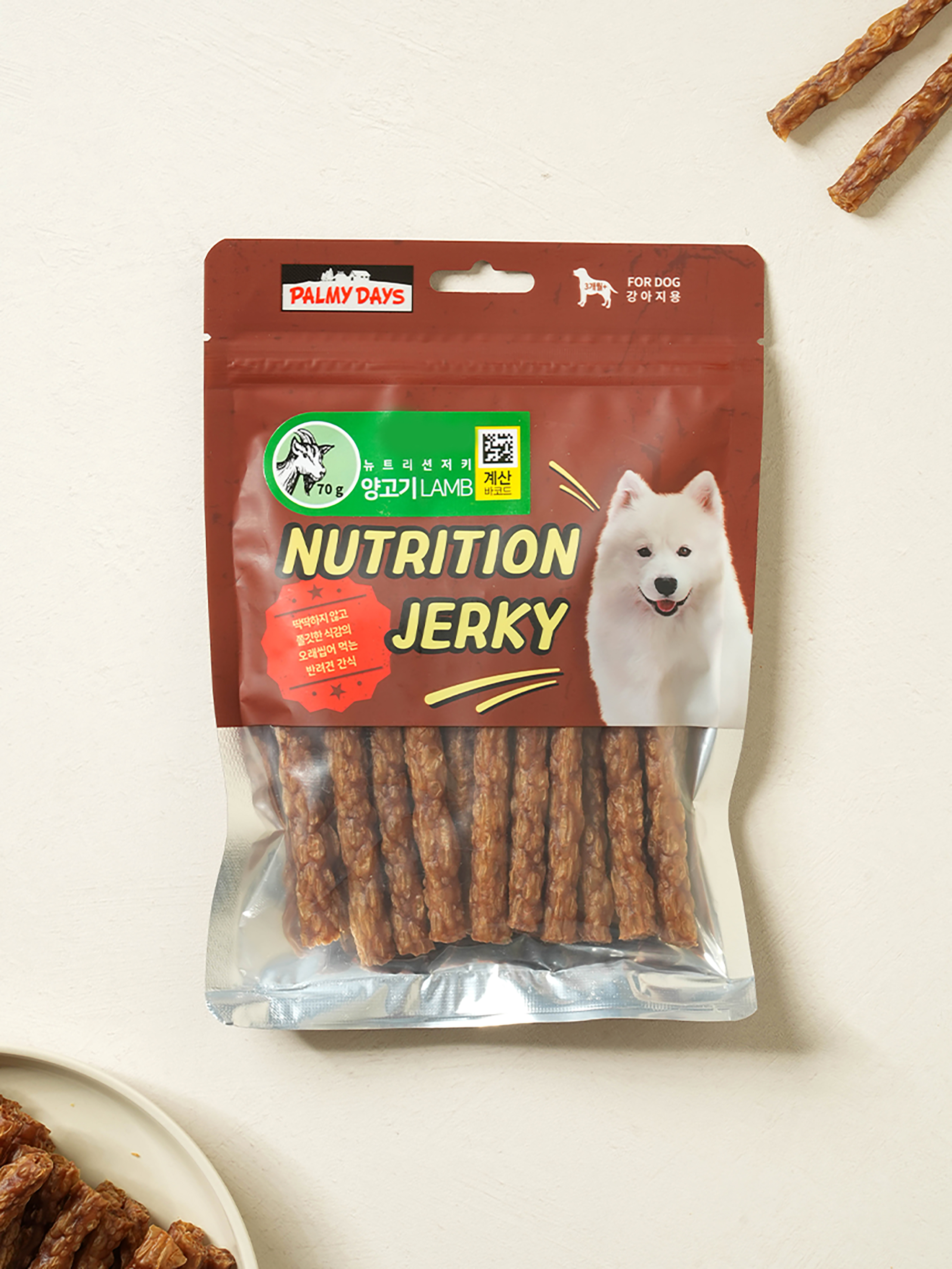 [펫] 뉴트리션 저키 양고기 70 g