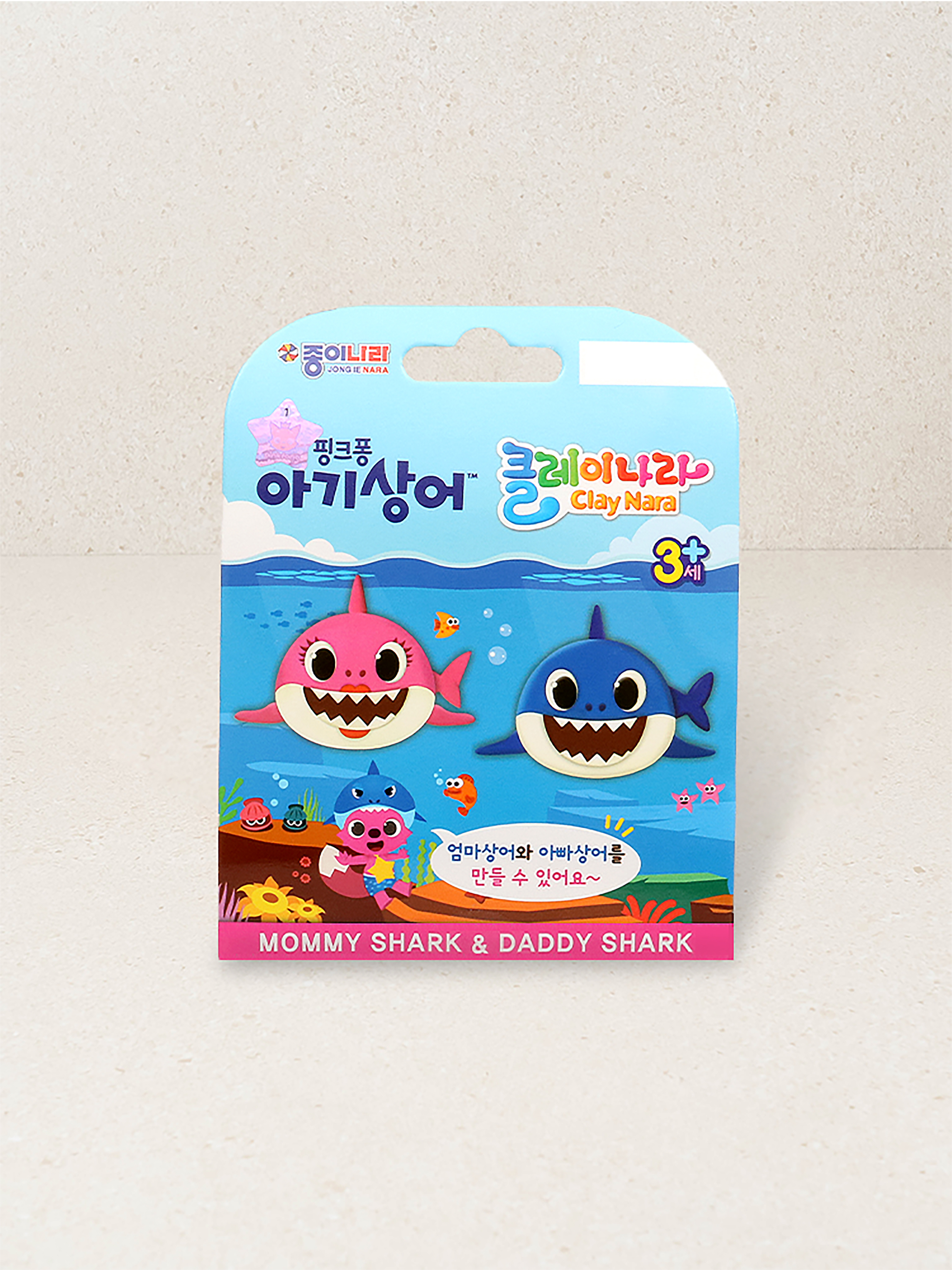 핑크퐁 아기상어 클레이나라 엄마상어＆아빠상어