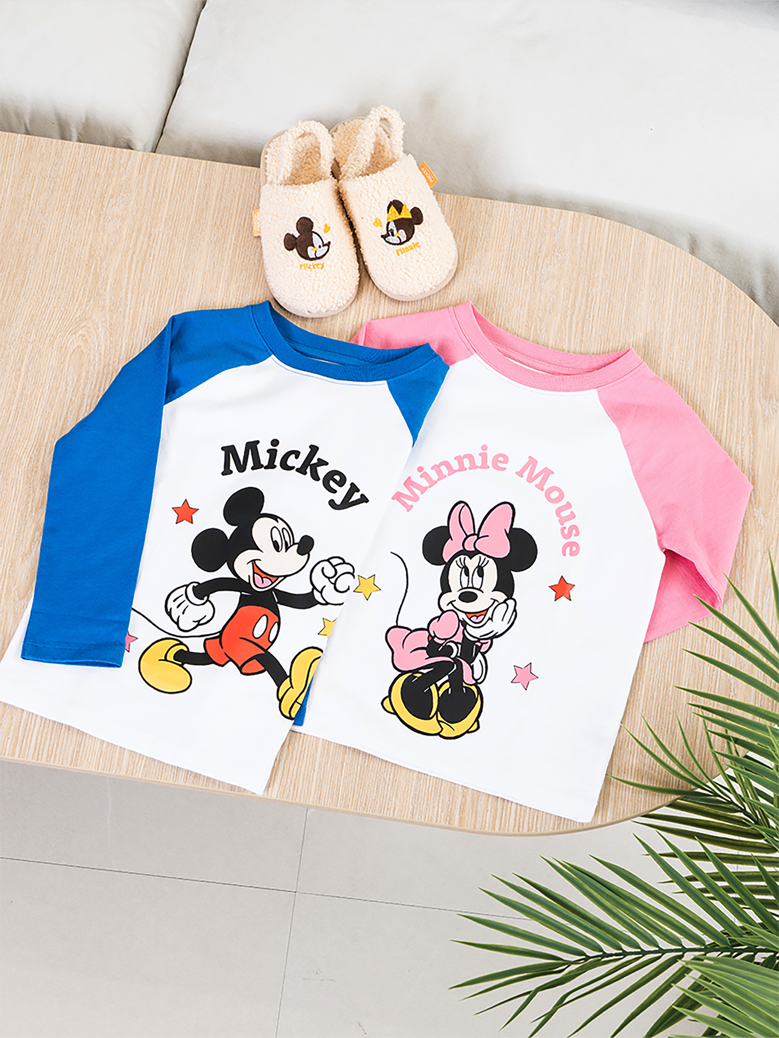 Детская хлопковая футболка реглан Disney Mickey Mouse M