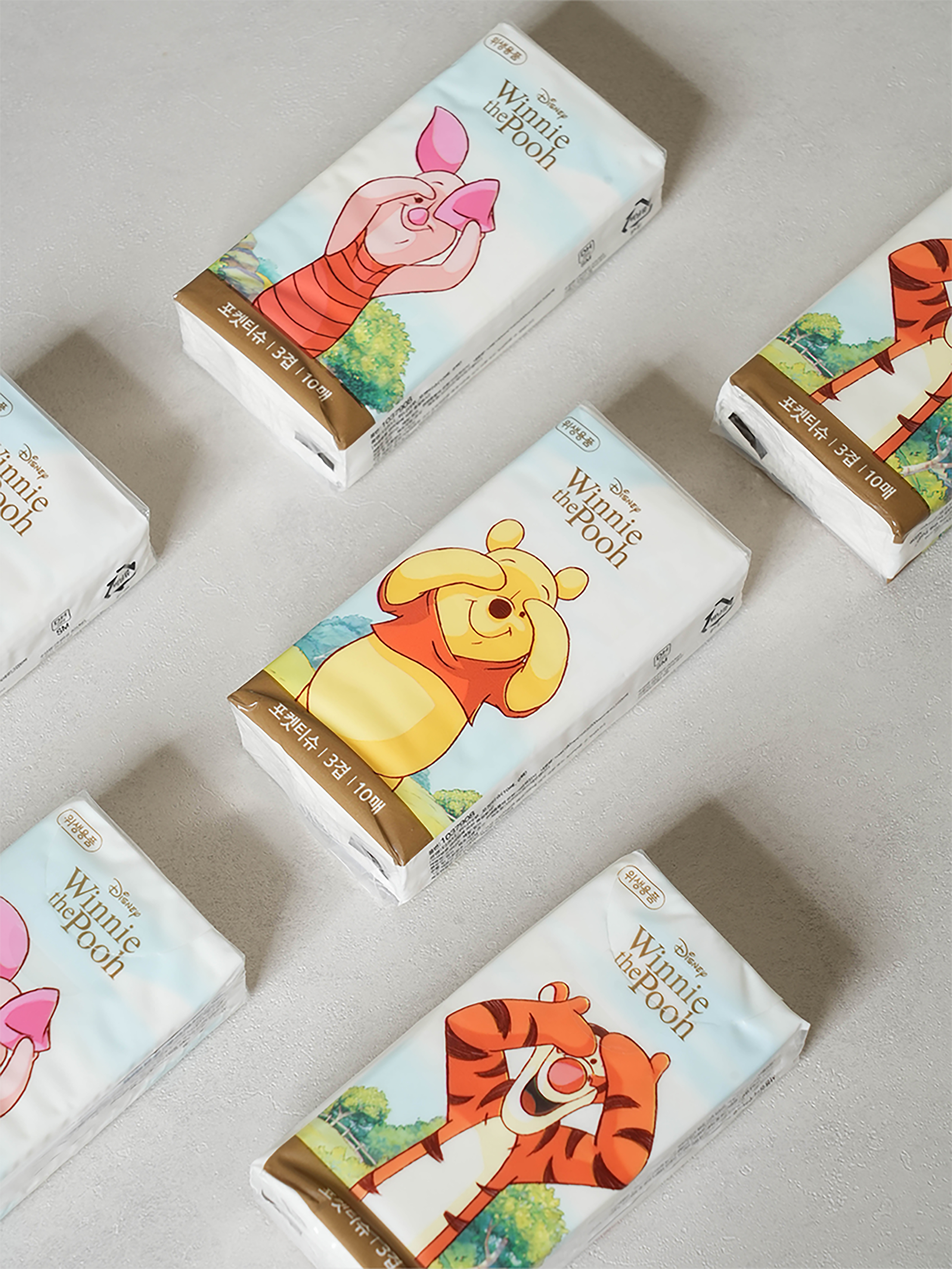 Карманные салфетки Winnie the Pooh 10 шт х 6 пак.