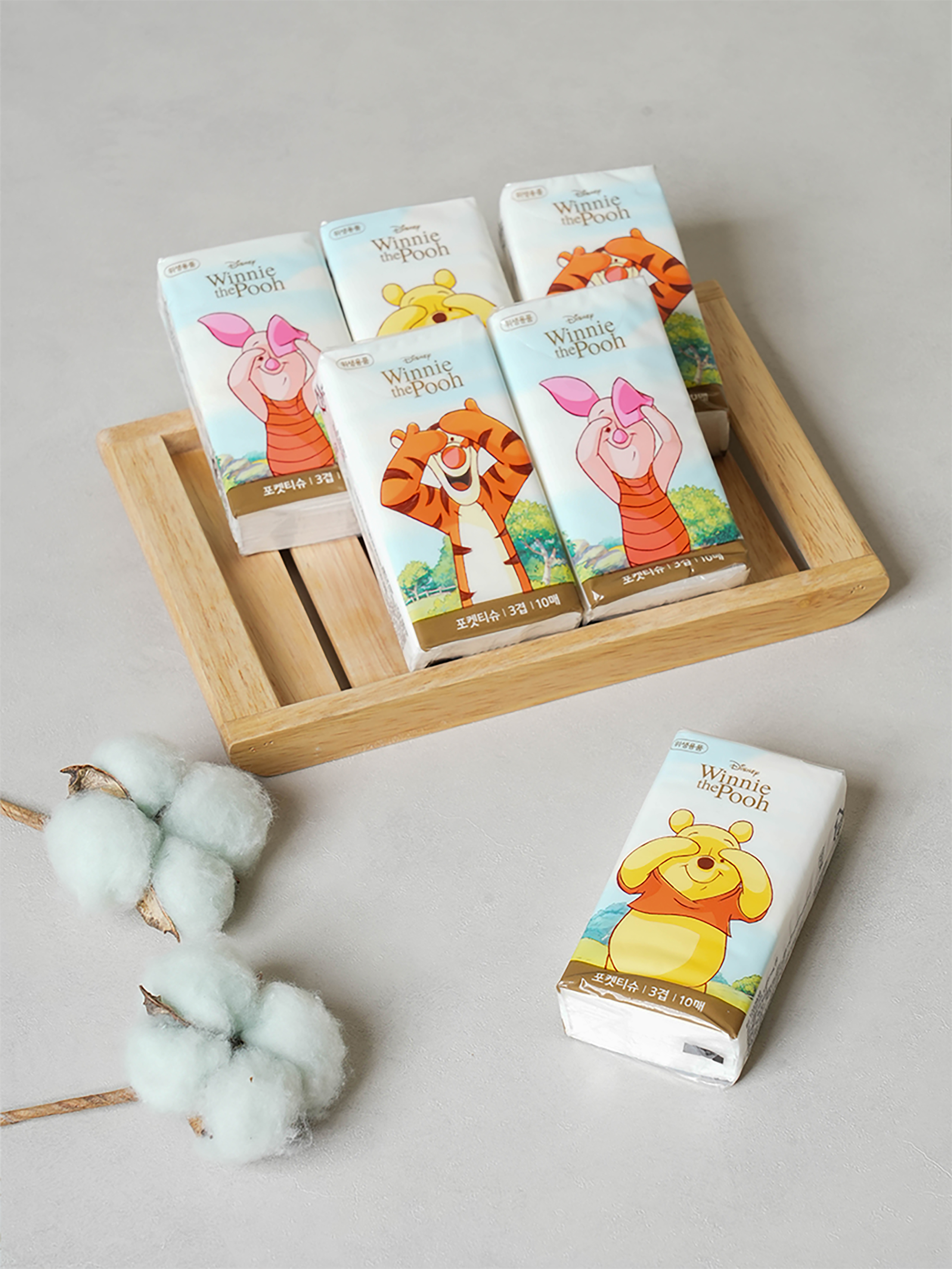 Карманные салфетки Winnie the Pooh 10 шт х 6 пак.