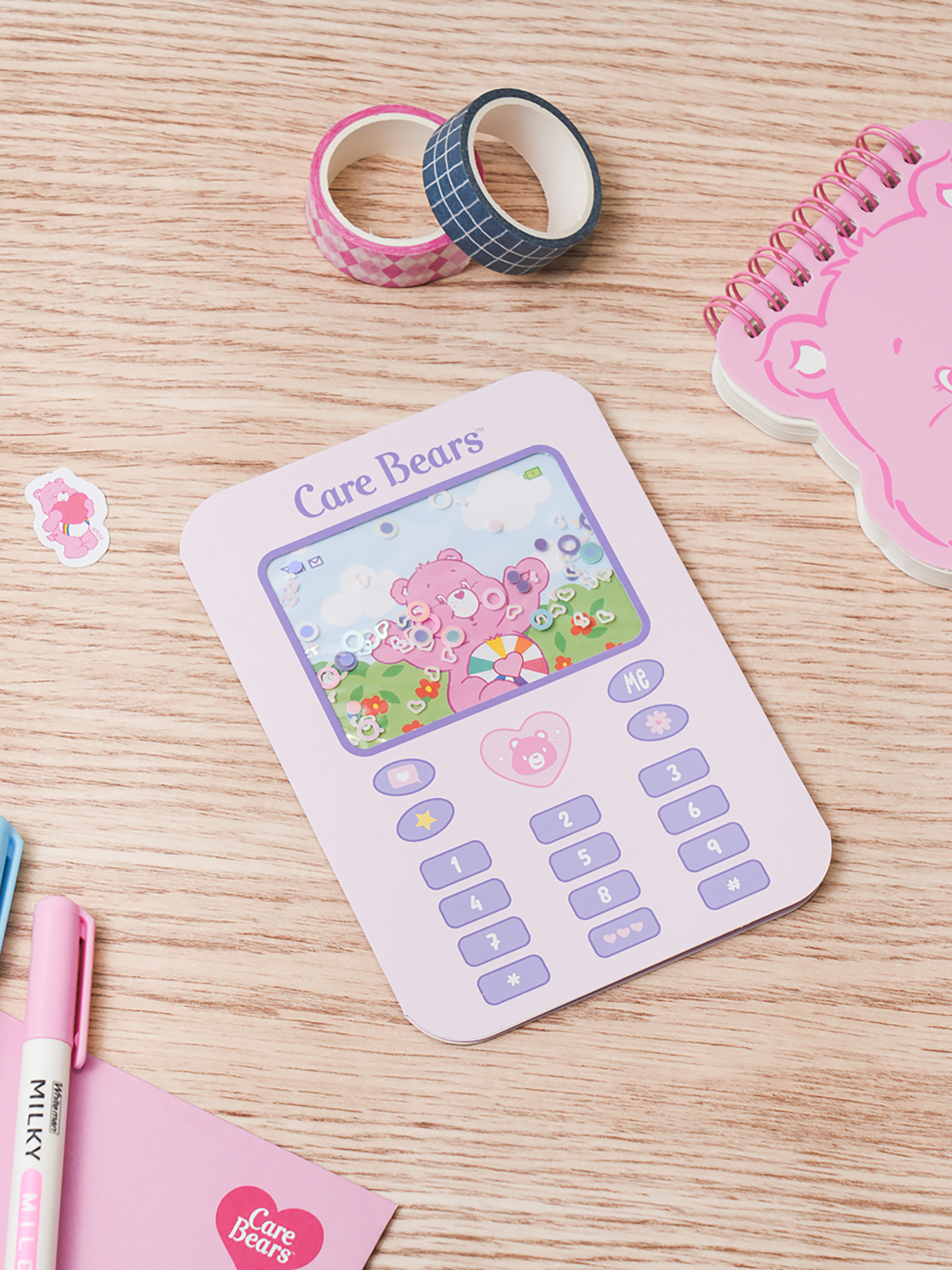 Карточка с бисером Care Bears Розовая