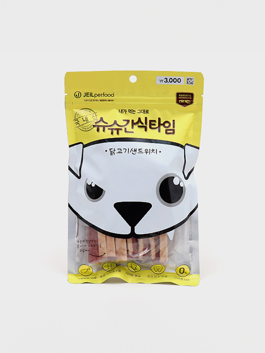 다이소 [펫] 슈슈간식타임 닭고기샌드위치100 g