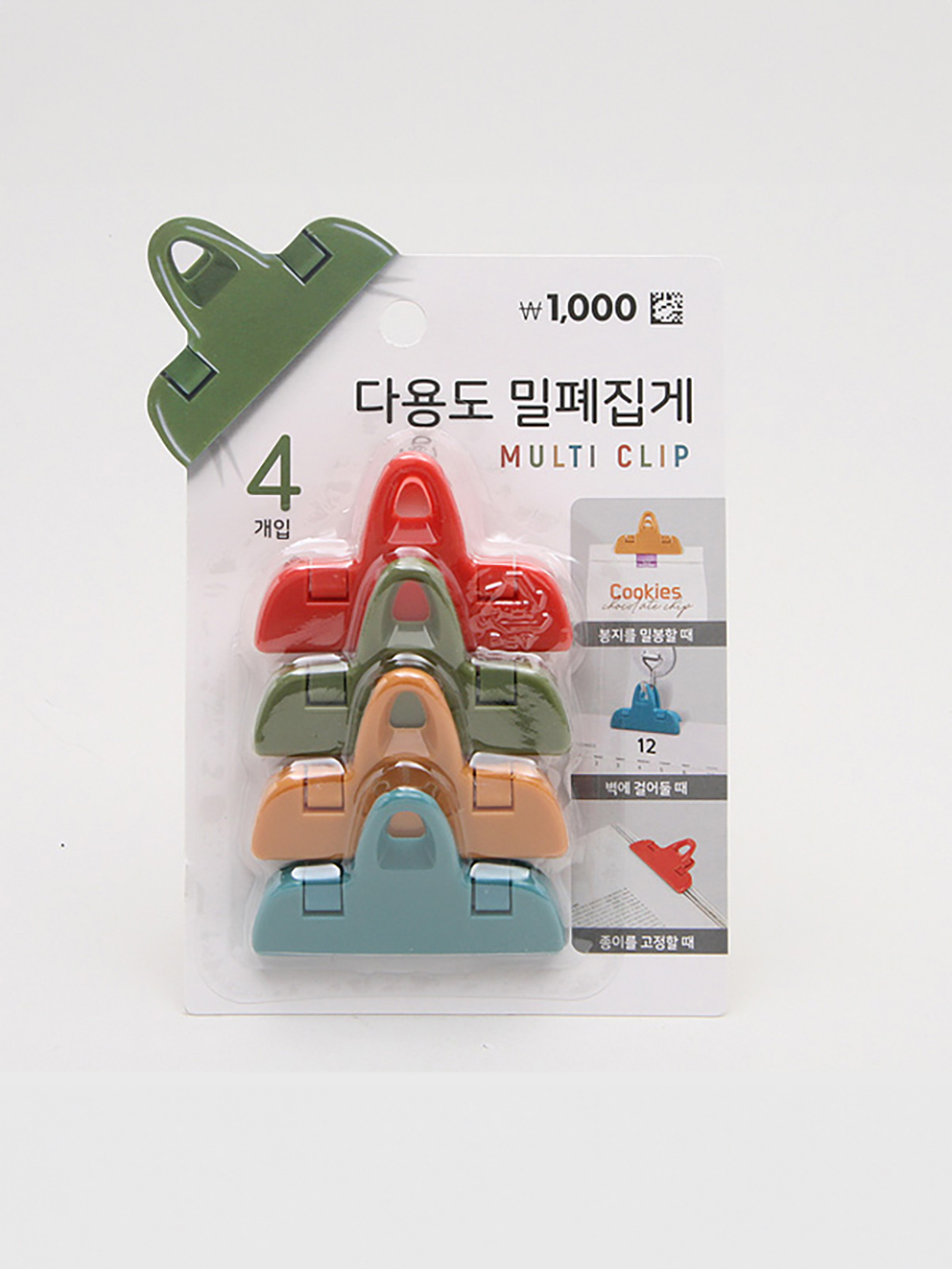 다용도 봉지 집게 4개입