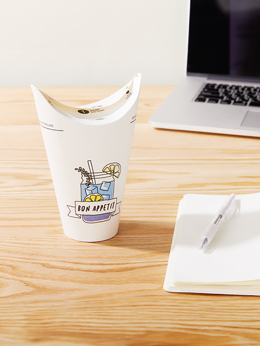 다이소 뚜껑필요없는 종이컵 7매(500  ml)