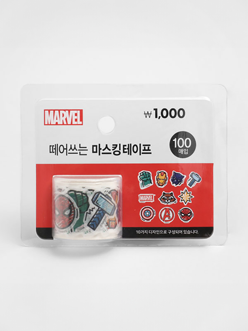 마블_시즌3_떼어쓰는마스킹테이프(100매입)