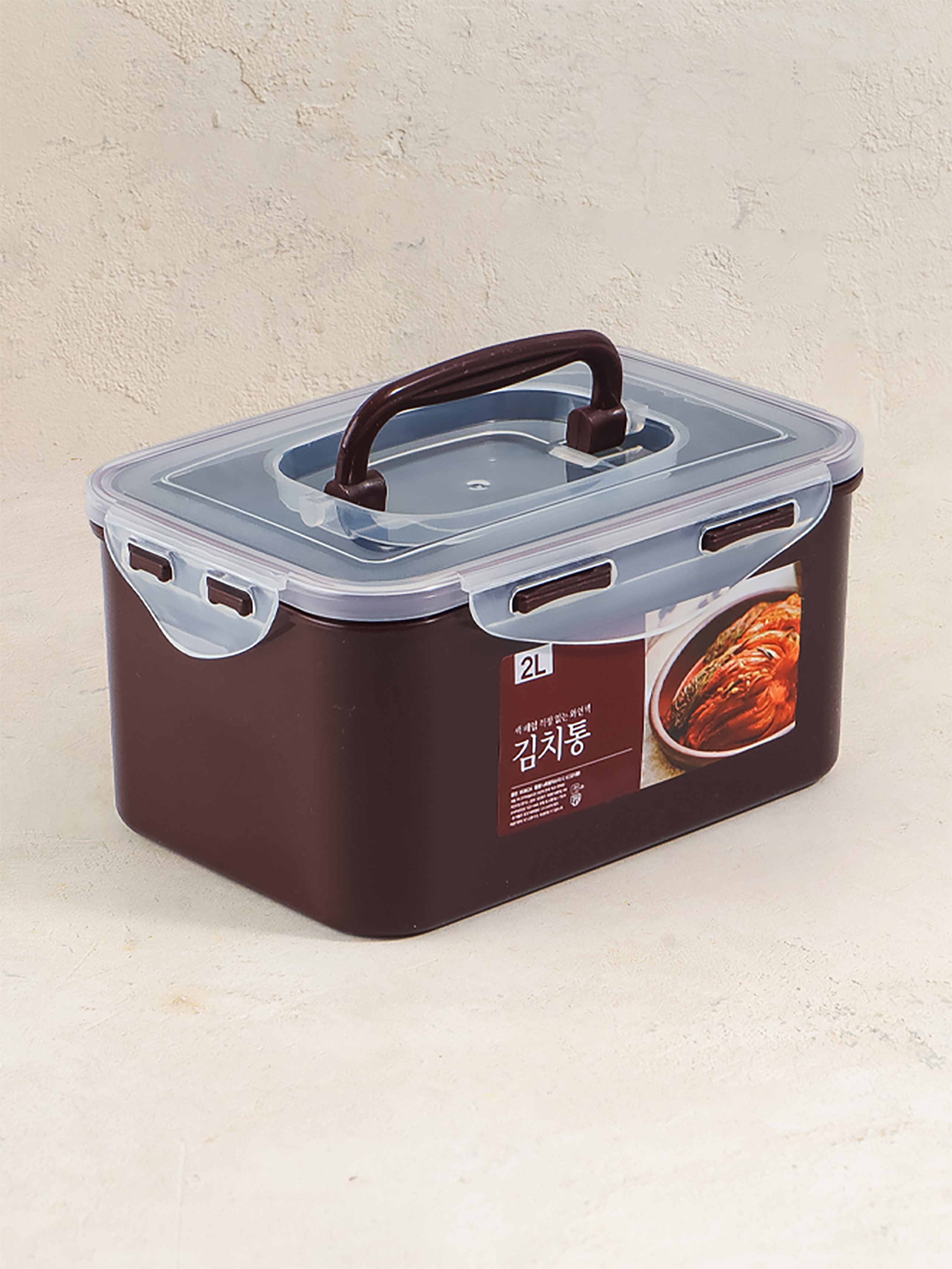 내추럴 직사각 김치통 2L