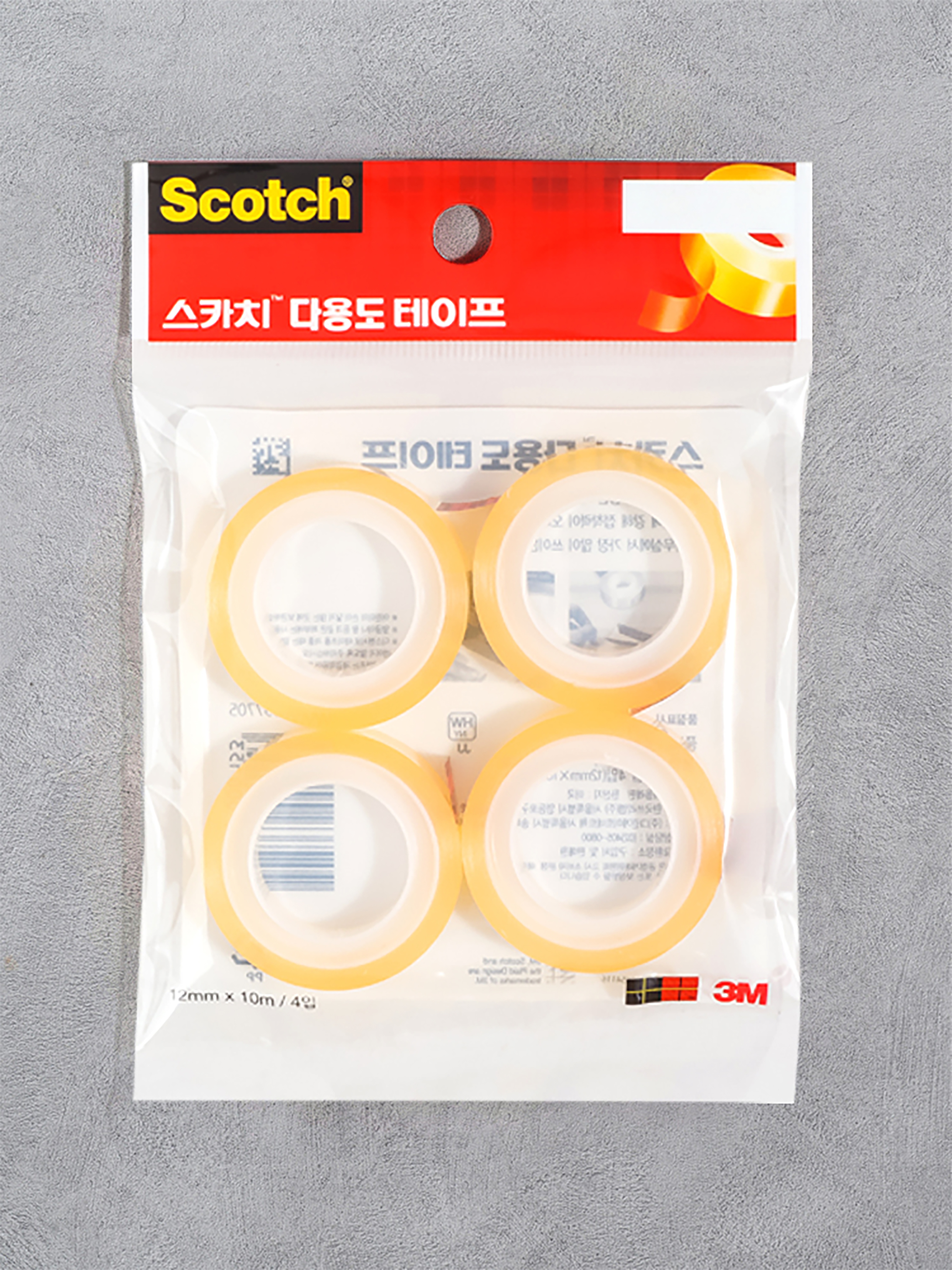 3M 스카치 다용도 리필 테이프 4입 12mmX10m